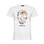 Camiseta de hombre skull flowers